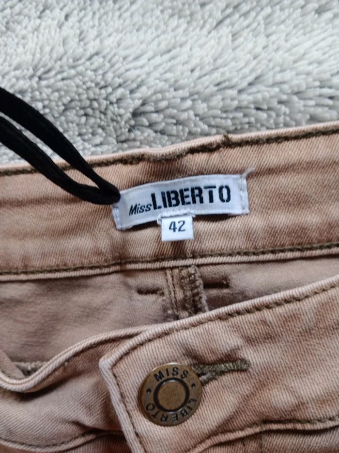 Pantalon femme 42 caramel marron c68 - photo numéro 11