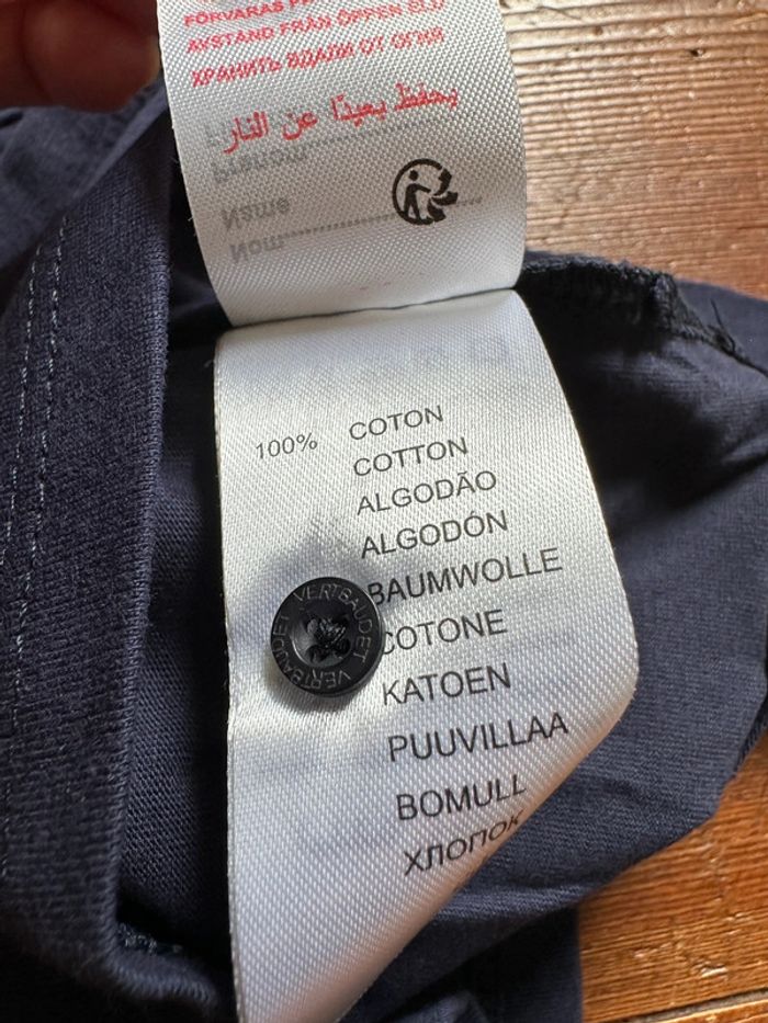 Lot de 2 T-shirts manches longues 9 mois bleu orange - photo numéro 5