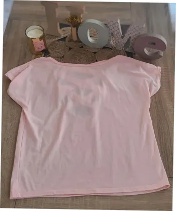 Tshirt rose taille M