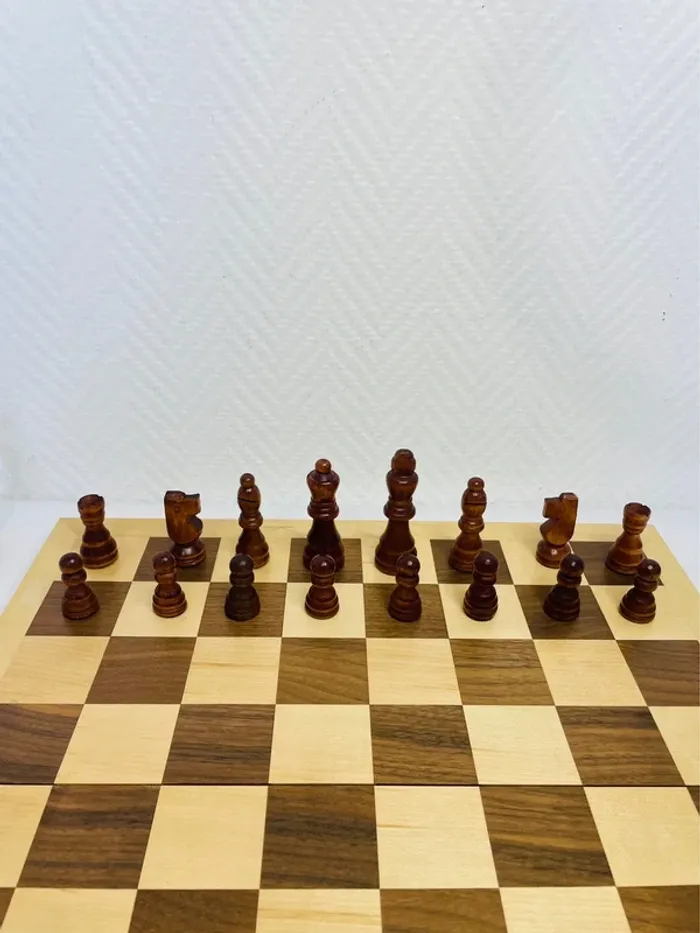 Jeu d’échecs en bois pliable - photo numéro 7