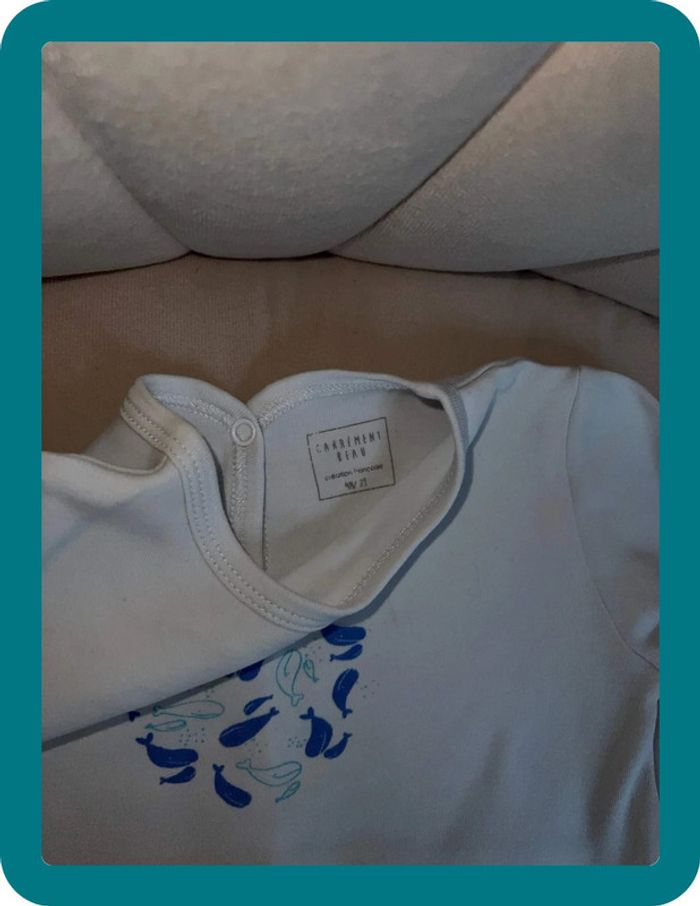 Pyjama thème baleines 9 mois - Carrément Beau - photo numéro 4