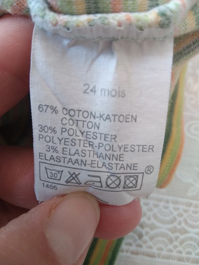 Sous-pull velours vert mixte 24 mois - photo numéro 6