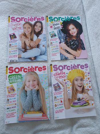 Lot de 4 magazines Sorcières 2021 neufs