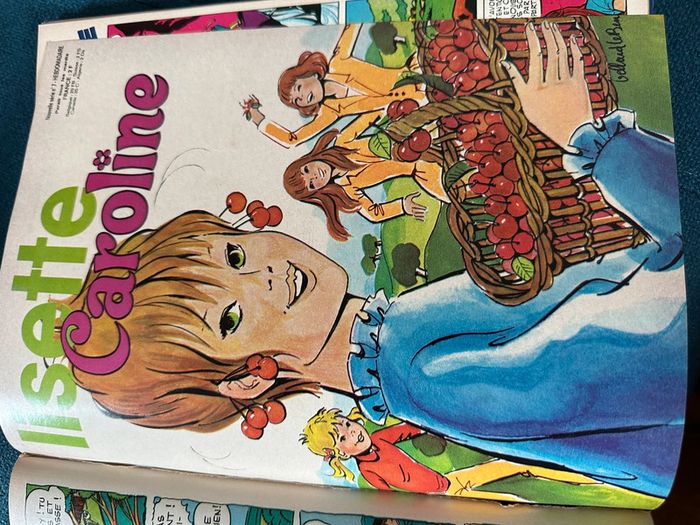 Grand recueil ancien livre album Lisette et Caroline bleu numéro 1 Pierre Probst - photo numéro 9