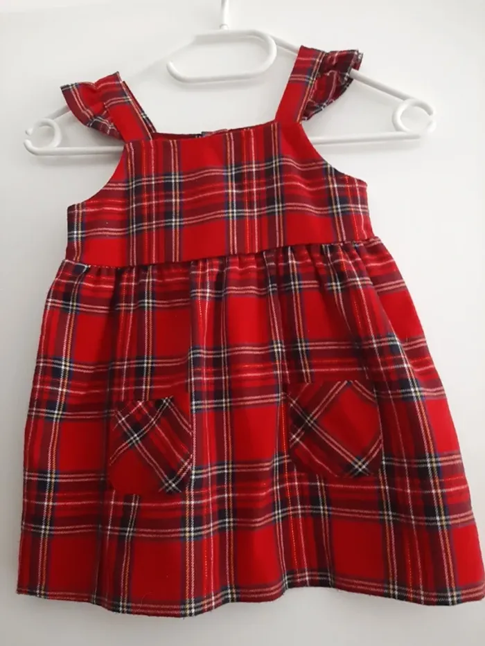 Robe tissu écossais rouge Primark 3 ans - photo numéro 2