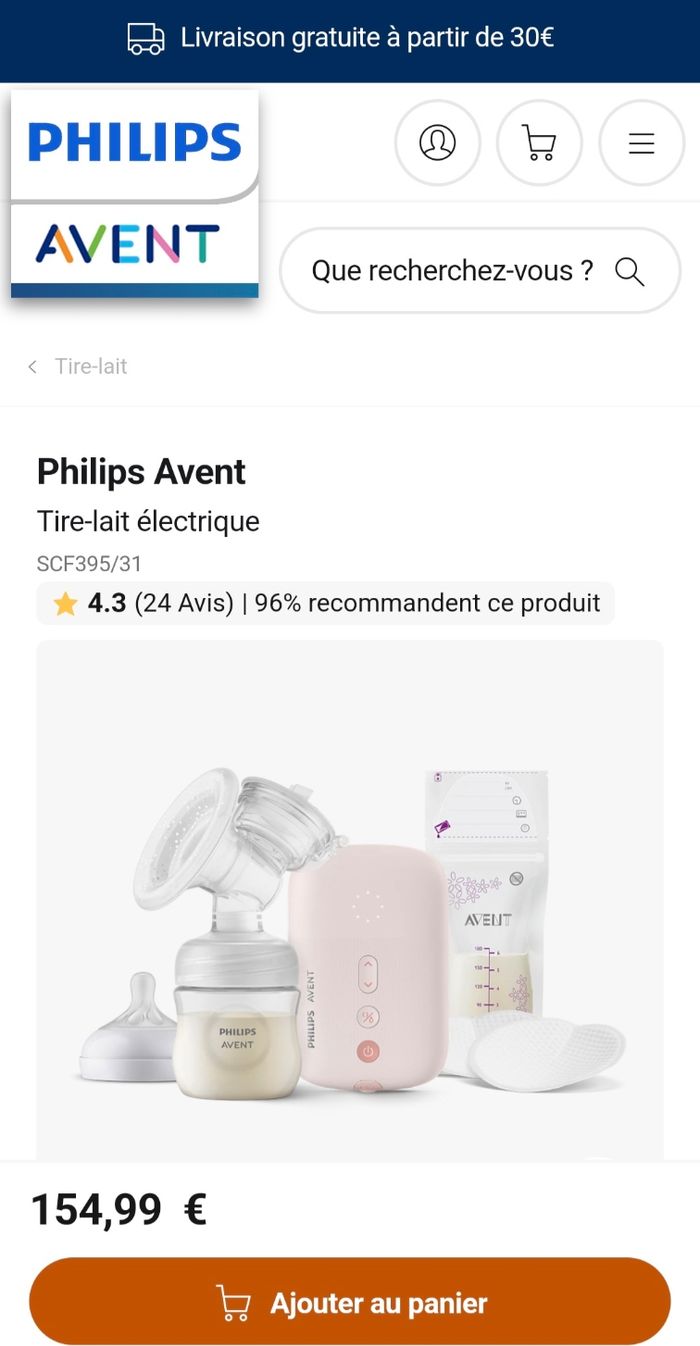 Tire lait électrique Avent - photo numéro 5