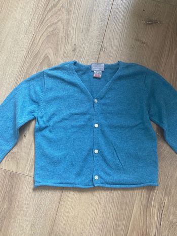 Jolie petit gilet en cachemire et coton