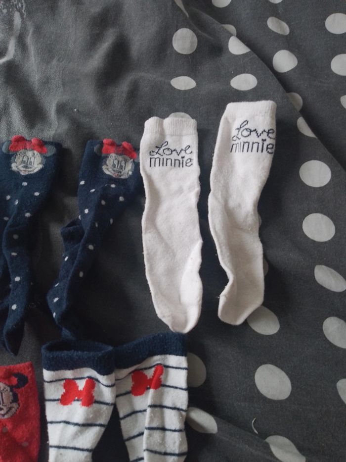 Lot de 5 paires de chaussettes taille 21/23 Minnie - photo numéro 3