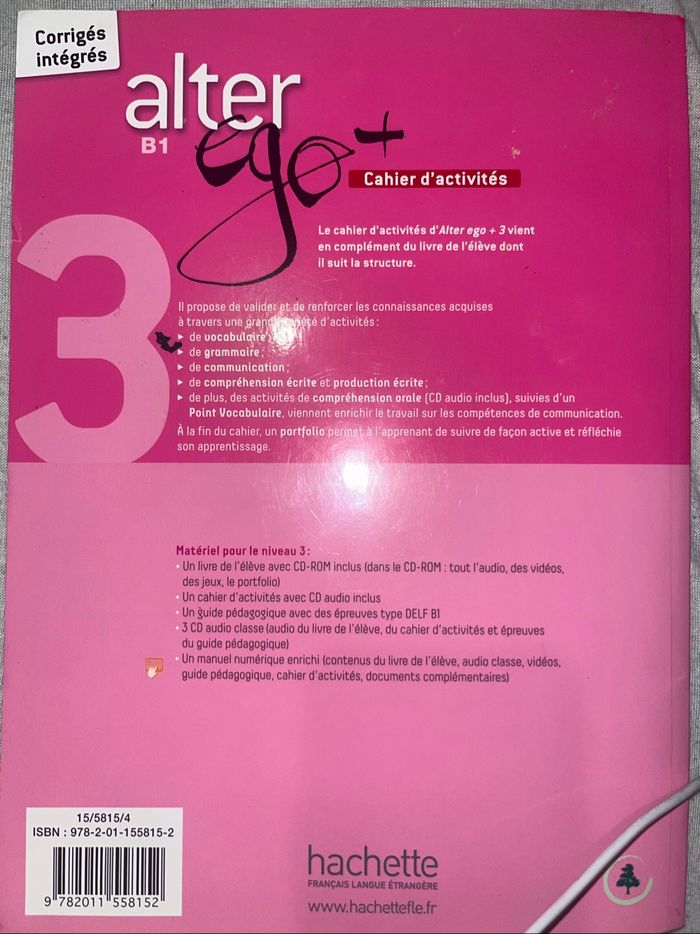 Cahier d’activité alter ego B1+ corrigé intégré - photo numéro 2