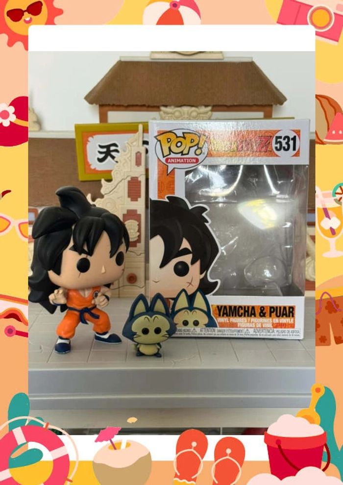 Funko pop Yamcha puar plume dragon ball z 531 - photo numéro 8