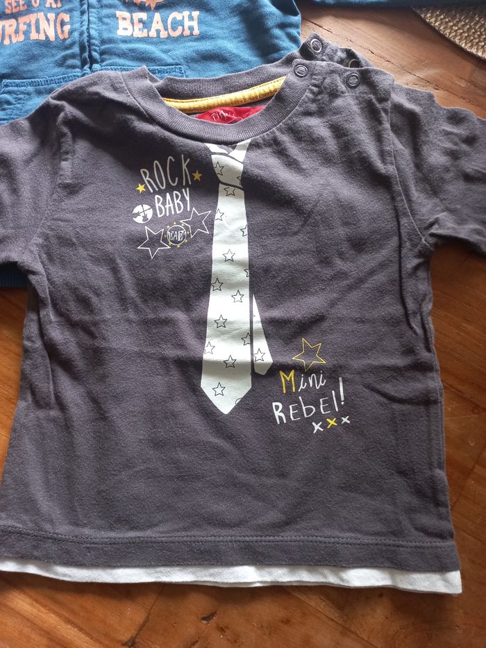 Lot tee-shirt manches longues 18 mois garçon - photo numéro 5