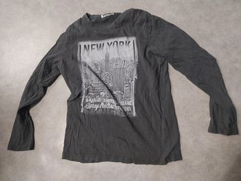 haut tee shirt manches longues garcon 12 ans