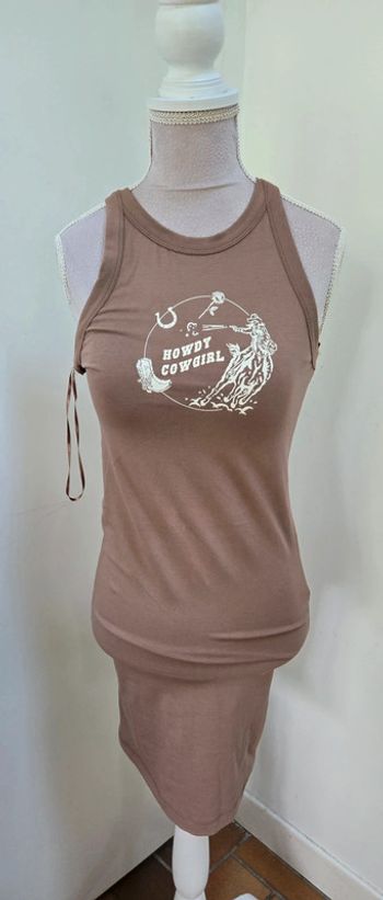 Robe moulante marron Primark Taille XS