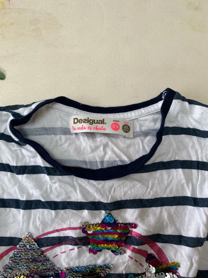 TEE shirt desigual 3-4 ans - photo numéro 2
