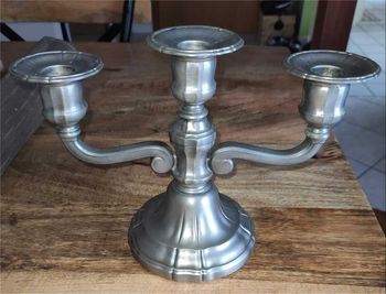 Chandelier étain 3 branches