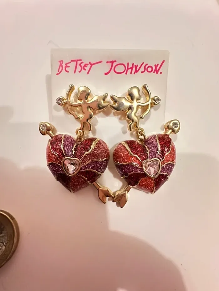 Vintage boucles d’oreilles Betsey Johnson - photo numéro 3