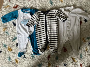 Lot de 3 pyjamas bébé 3 mois