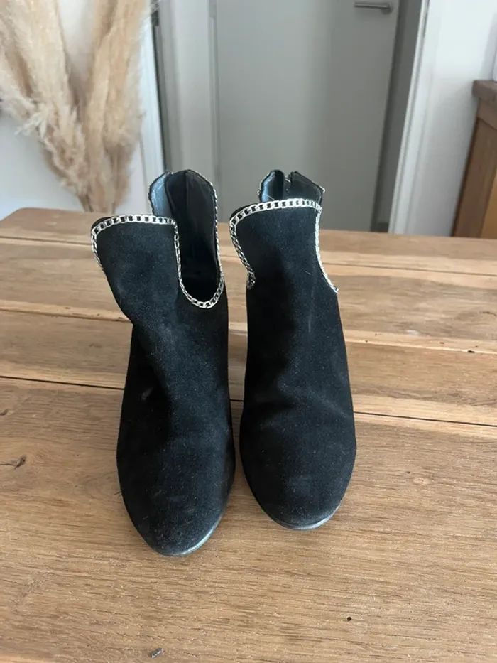 Bottines à talons noires Jonak - photo numéro 4