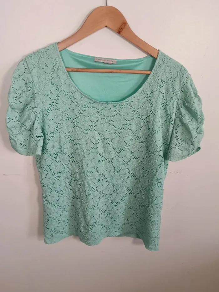 C23 blouse menthe Armand Thiery T5