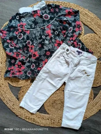🖤🌸 Tenue fille Sergent Major – 4 ans / 104 cm