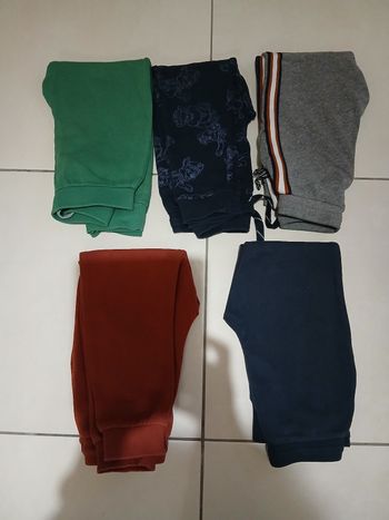 Lot de 5 joggings molletonnés chauds