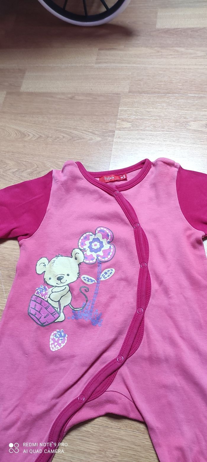 Lot 2 grenouillères légère Tissaia 18 mois - photo numéro 2