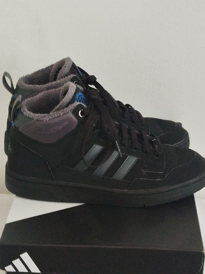 Baskets montantes noires et grises Adidas taille 38 2/3 - photo numéro 3