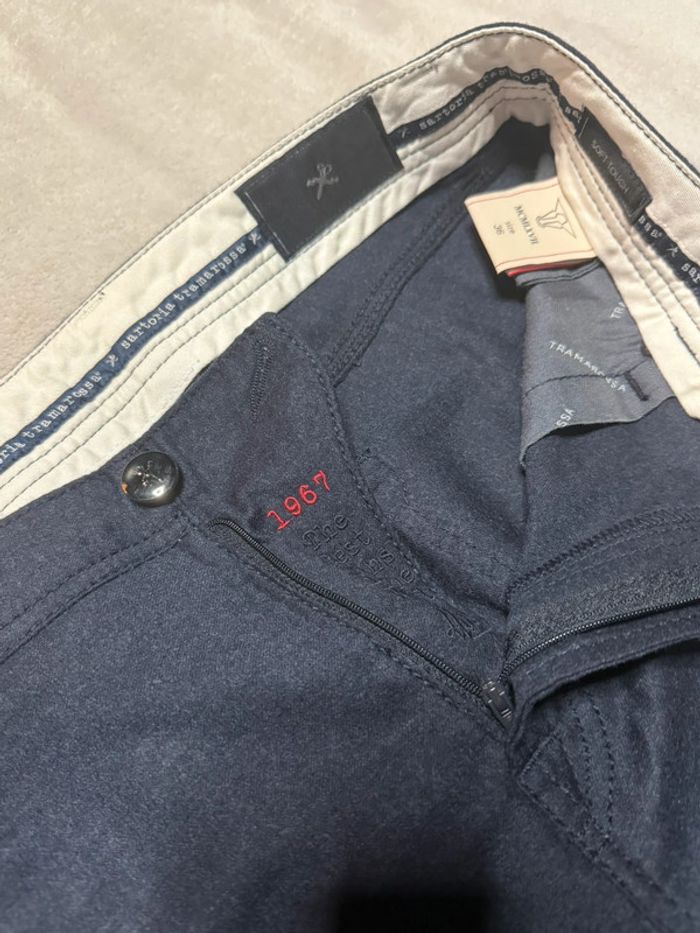 Tramarossa - Jean en laine, coupe droite, Bleu foncé, taille 36 - photo numéro 3