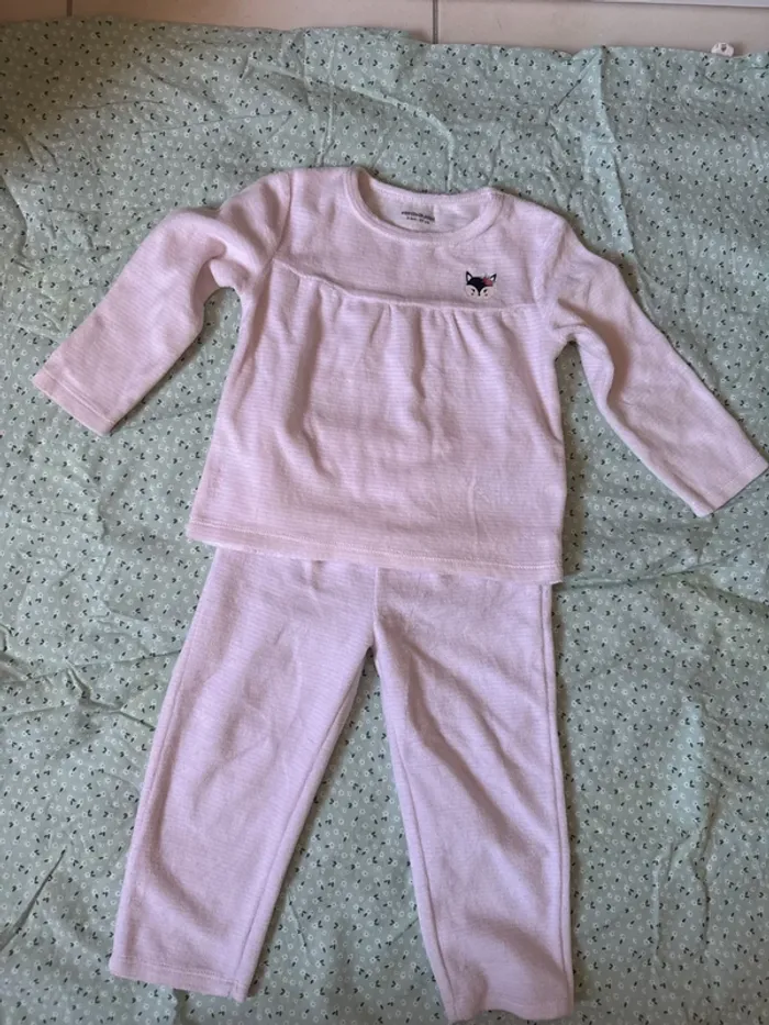 Pyjama rose pale Vertbaudet