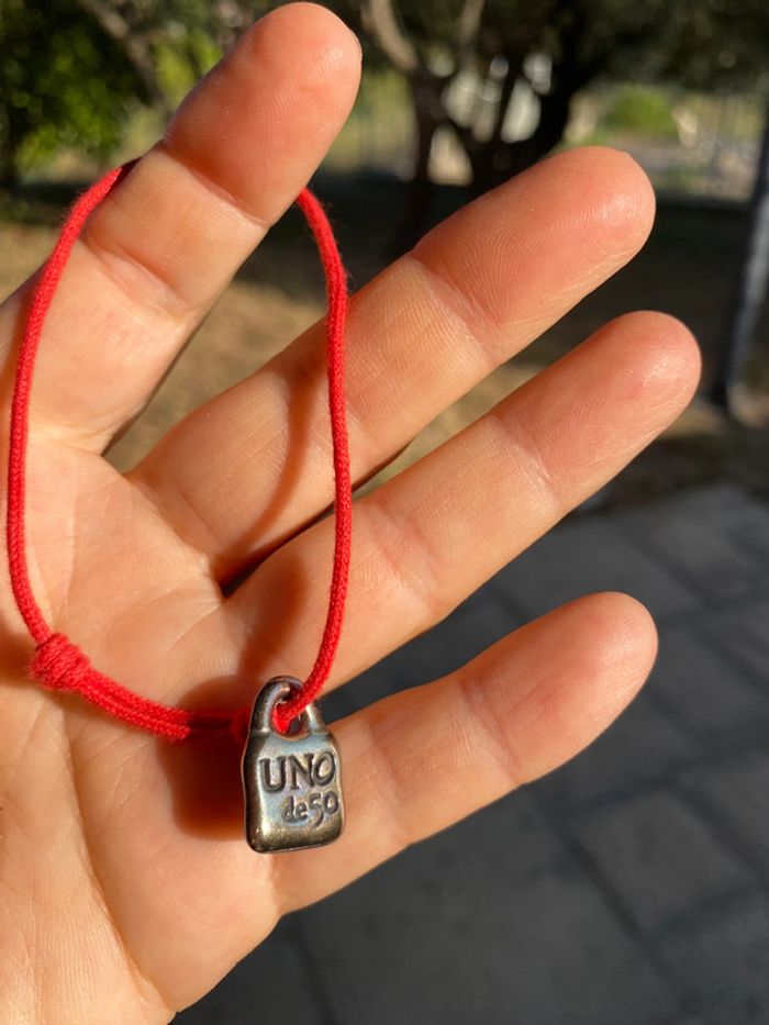 Bracelet cordon Pendentif uno de 50