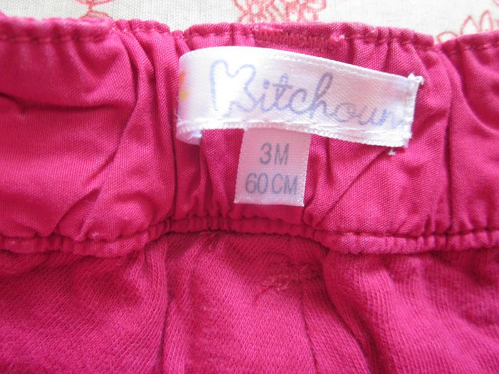 Pantalon toile rose 3 mois - photo numéro 4