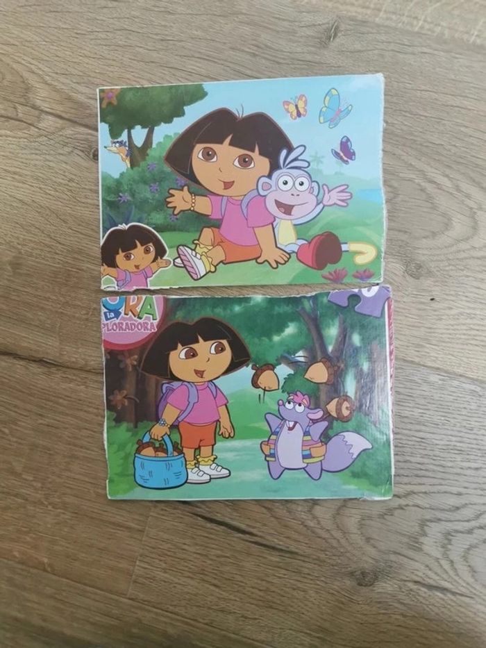 2 puzzles dora 20 pièces - photo numéro 3