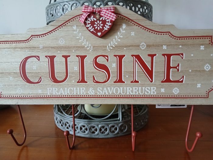 Neuf: Patére/bois Cuisine gamme montagne *4 crochets - photo numéro 3