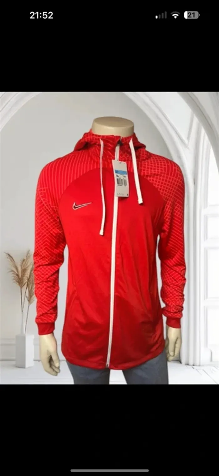 Sweat à capuche Nike rouge - Taille M - Neuf avec étiquette