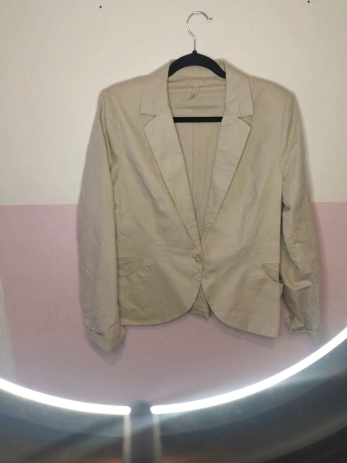Veste lin collection taille 40 - photo numéro 2