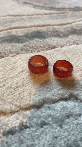 Bague jade rouge