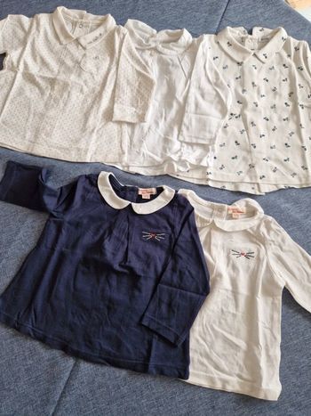 Lot 5 t-shirt manches courtes DPAM et Bout'Chou - 9 mois