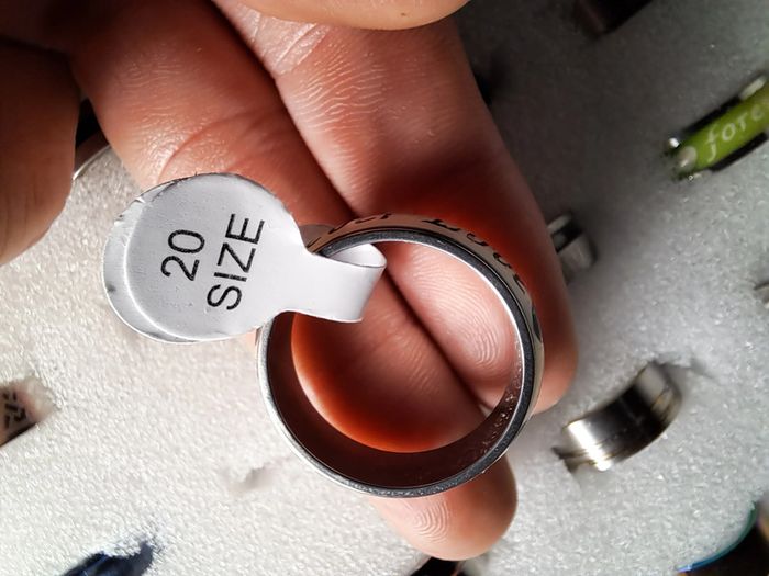 Bague acier inoxydable motifs - photo numéro 3