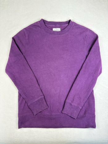 Sweat femme Goodfellow & Co violet col rond casual vintage taille M 01625
