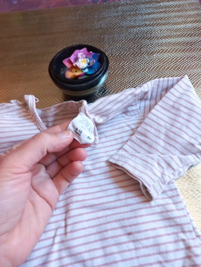 Haut rayé coton 9 mois - photo numéro 3