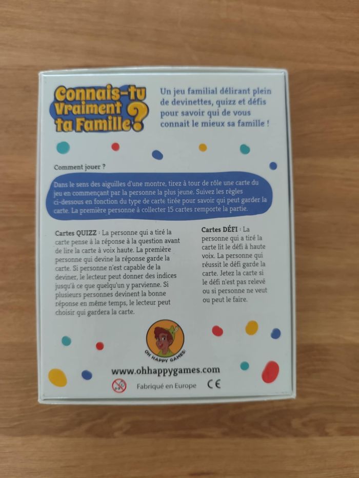 Jeu Connais-tu vraiment ta famille ? , complet , très bon état - photo numéro 4