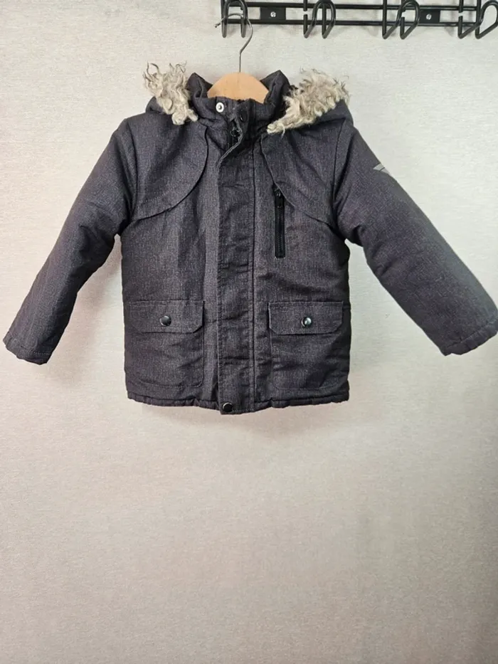 Parka gris 36 mois mes petits cailloux