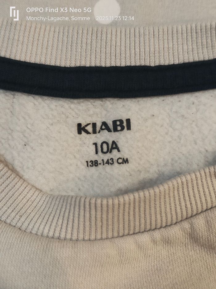 Sweat Kiabi 10ans-138-143cm Réduction jusqu'à -70% - photo numéro 2