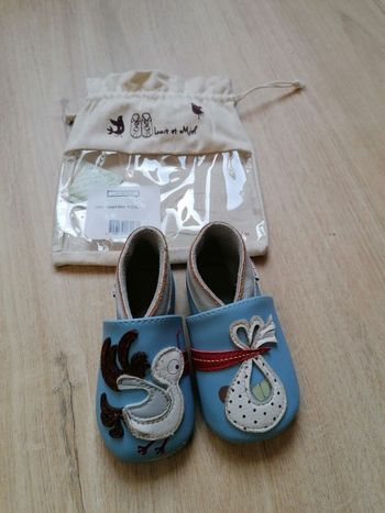 Chaussons lait et miel 6-12mois