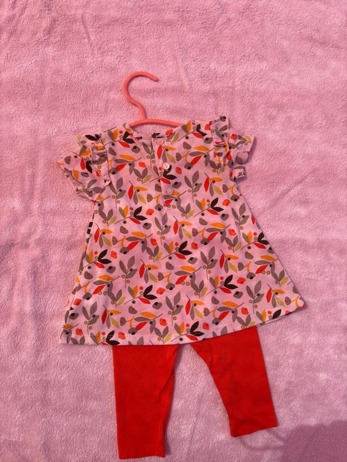 Ensemble legging / tunique - 6 mois - photo numéro 2