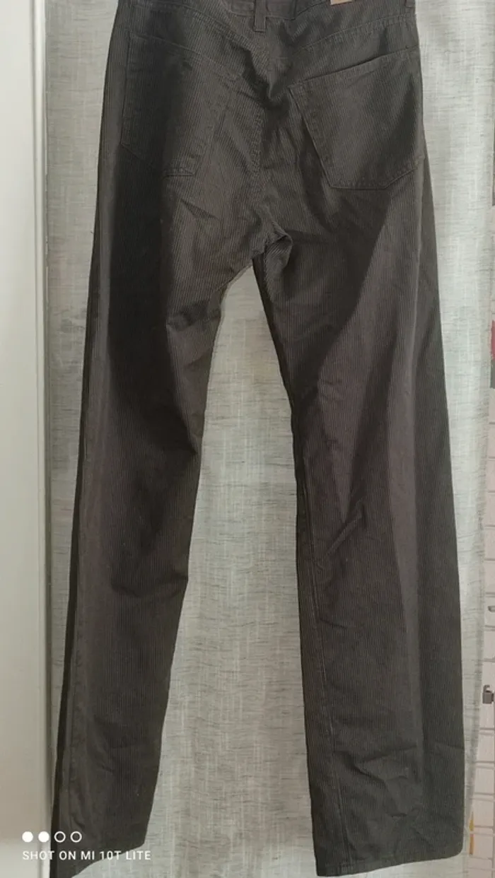 Pantalon homme marron rayé Armand Thiery studio - photo numéro 2