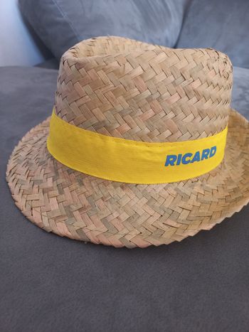 Chapeau ricard paille 