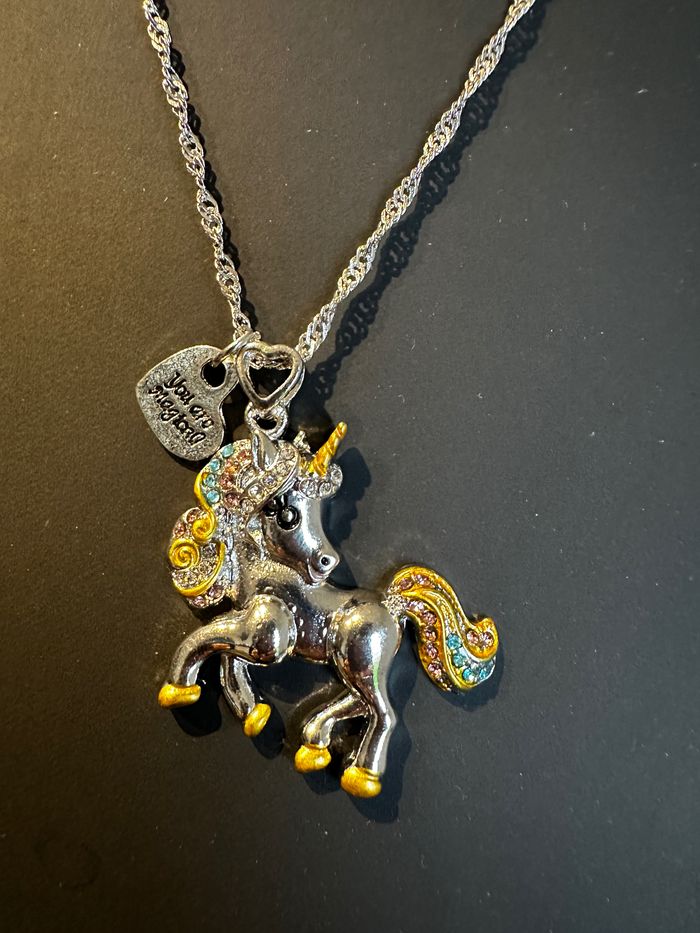 Collier & bague « Licorne » fantaisie T.7 (54)