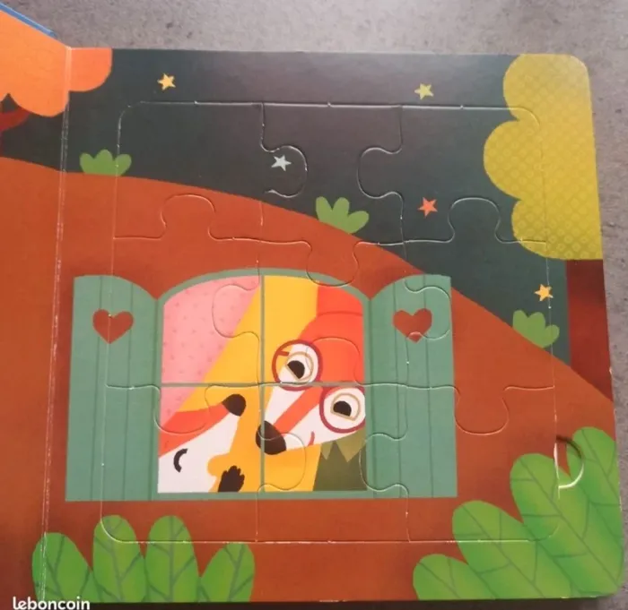 Le petit renard et le bruit de la nuit en puzzle - photo numéro 2