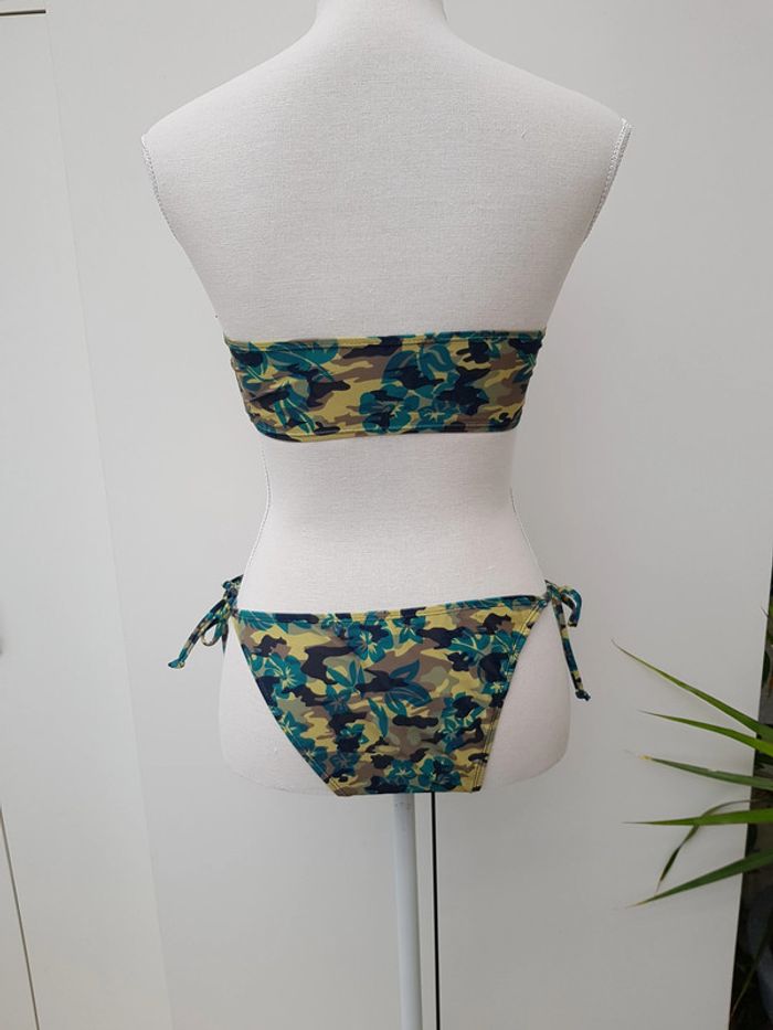 Maillot De Bain Bandeau Camouflage Kaki Vert - photo numéro 5